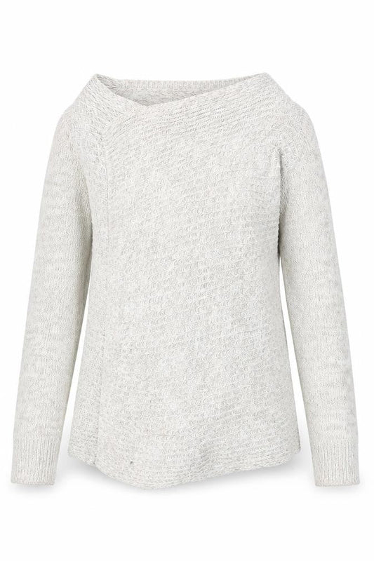 Gap Womens Beige Round Neck Cotton Wrap Jumper Size S