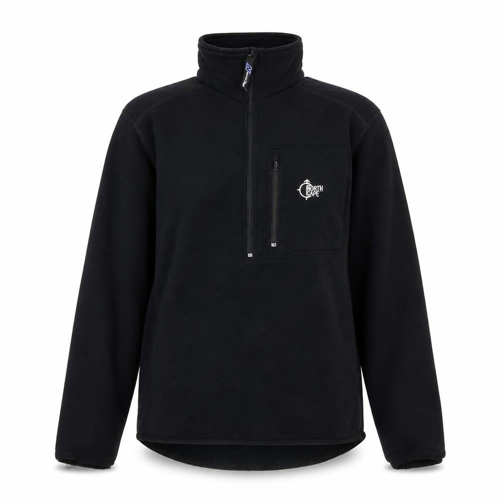 North Cape Womens Black Polyester Full Zip Sweatshirt Size S Zip