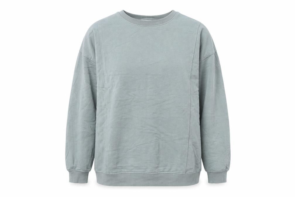 Papaya Womens Blue Viscose Pullover Sweatshirt Size L