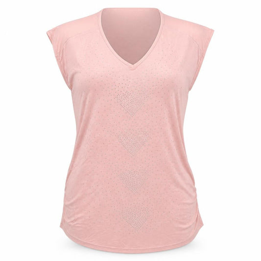 NEXT Womens Pink Polyester Basic Blouse Size 12 V-Neck