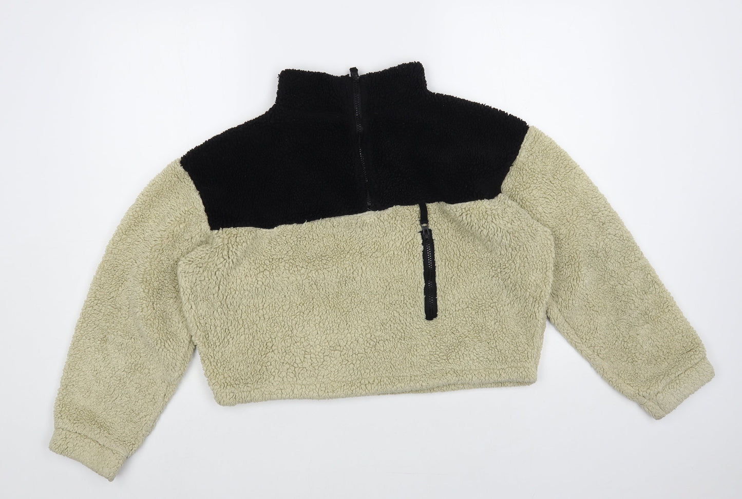 Primark Womens Beige Colourblock Polyester Pullover Sweatshirt Size 8 Pullover