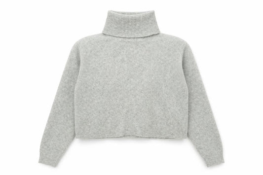 Miss Selfridge Womens Grey Roll Neck Polyester Shrug Jumper Size M