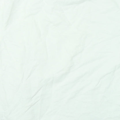 Bershka Womens White Cotton Pullover Sweatshirt Size M Pullover