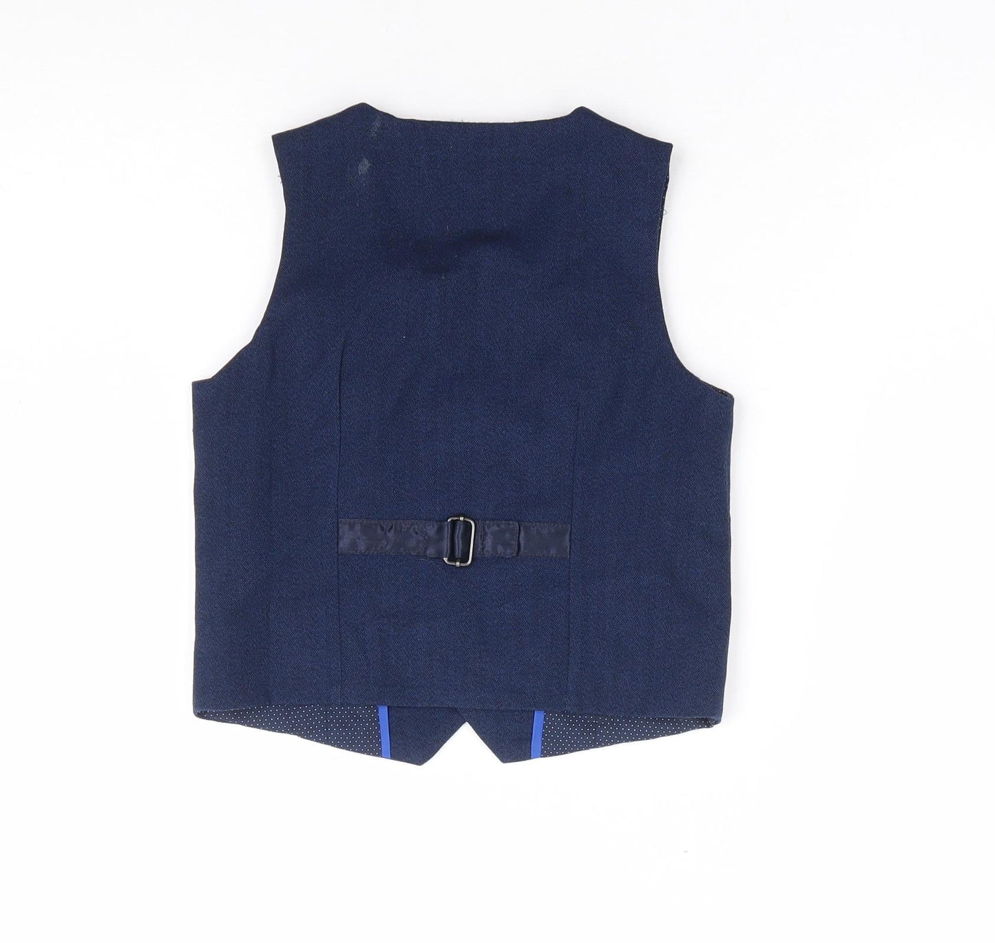 NEXT Boys Blue Jacket Waistcoat Size 2-3 Years Button