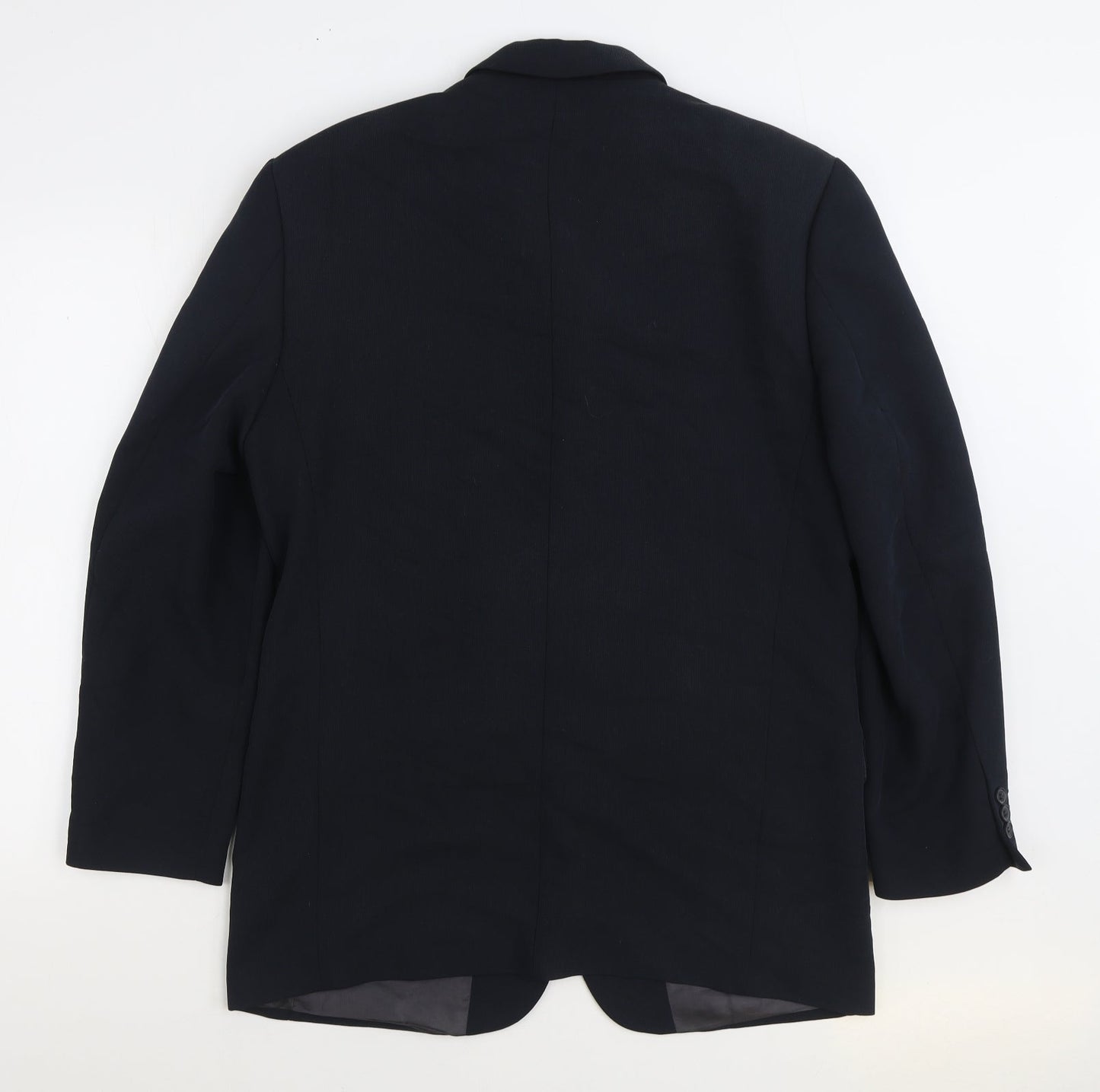 River Island Mens Black Viscose Jacket Suit Jacket Size 40