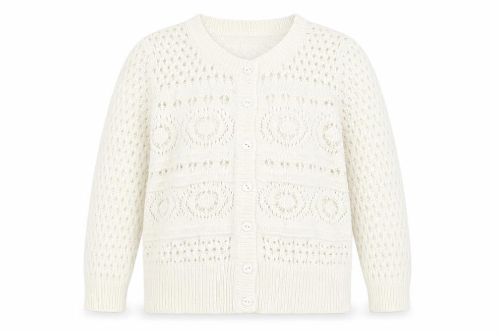 TU Womens White Round Neck Acrylic Pullover Jumper Size 12