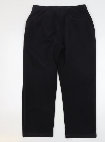 Preloved Blue Harbour Mens Black Polyester Sweatpants Trousers Size 36 L29 in Regular Drawstring - Back