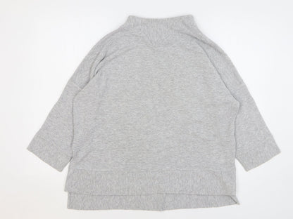 Preloved French Connection Womens Grey Viscose Pullover Sweatshirt Size S Pullover - Front