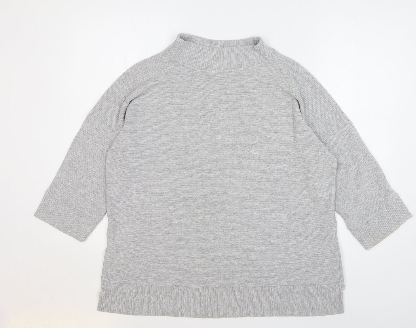 French Connection Womens Grey Viscose Pullover Sweatshirt Size S Pullover
