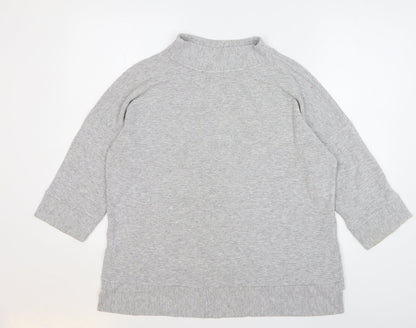 Preloved French Connection Womens Grey Viscose Pullover Sweatshirt Size S Pullover - Back