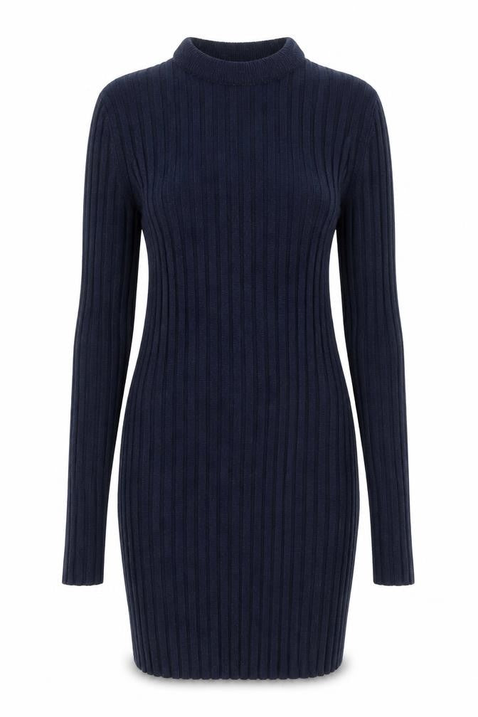 NEXT Womens Blue High Neck Nylon Pullover Jumper Size 8