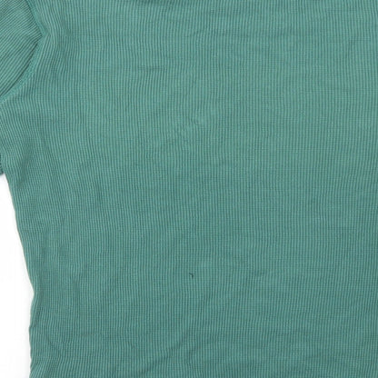 Gap Mens Green Round Neck Cotton Pullover Jumper Size S