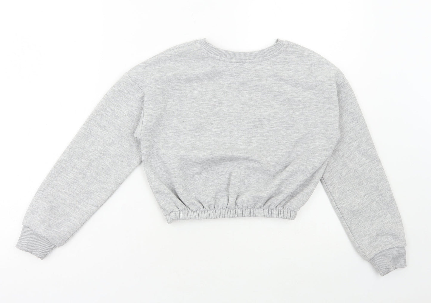 MISS EVIE Girls Grey Polyester Pullover Sweatshirt Size 9-10 Years Pullover - San Diego