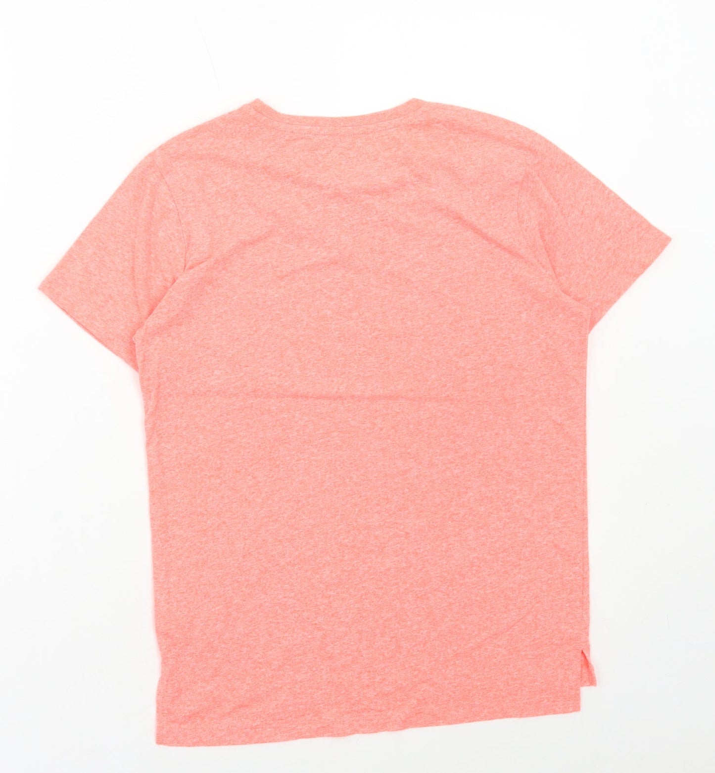 NEXT Boys Orange Polyester Basic T-Shirt Size 10 Years Round Neck Pullover