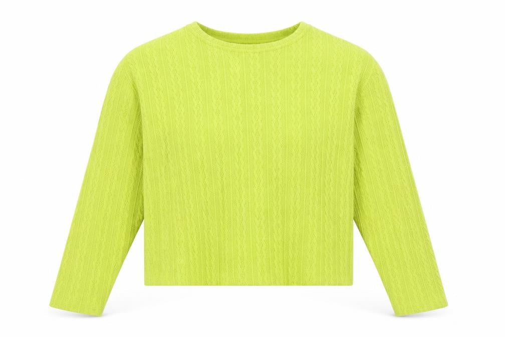 New Look Womens Green Round Neck Polyester Pullover Jumper Size L