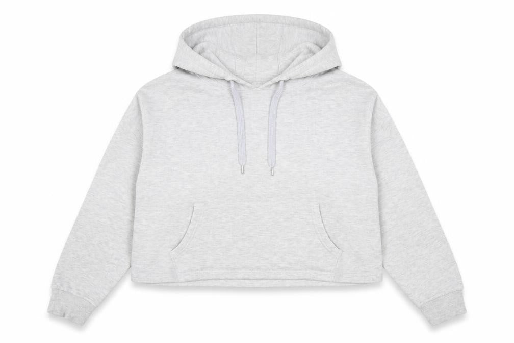 Primark Womens Grey Cotton Pullover Hoodie Size M Pullover - Cropped