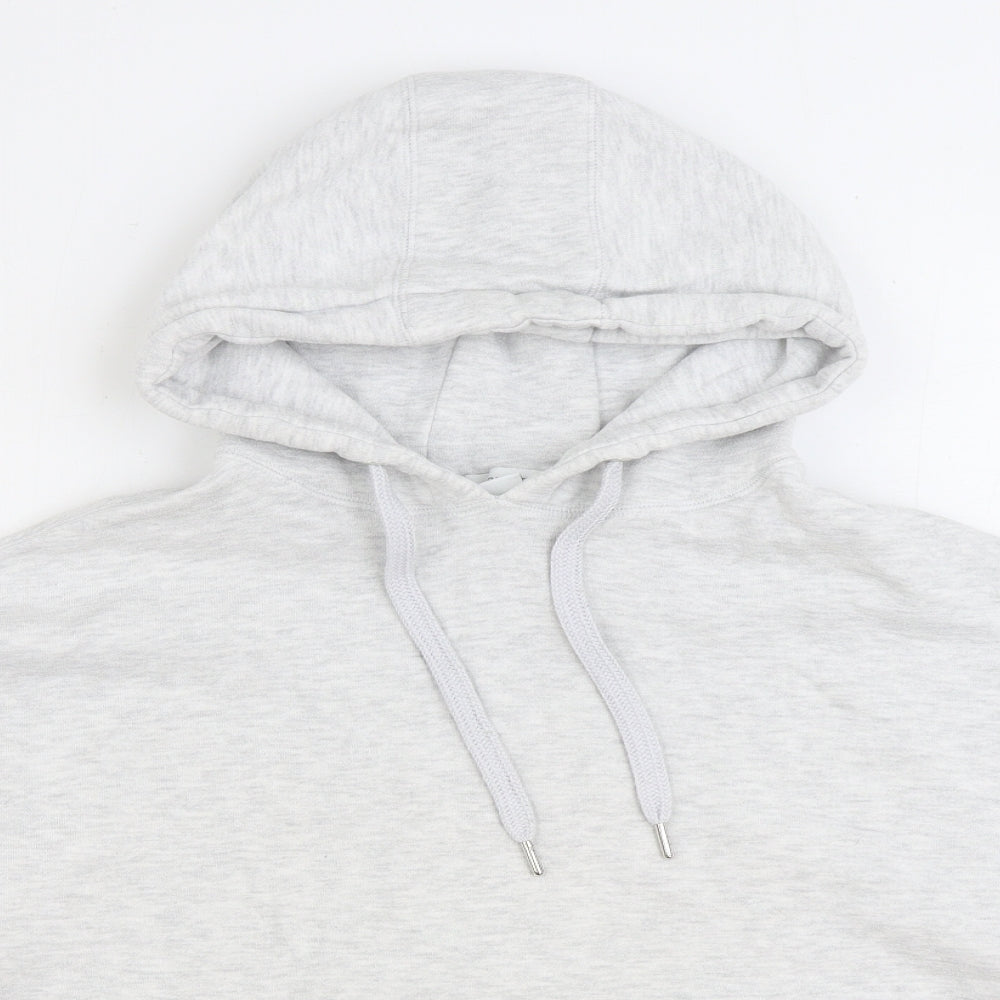 Primark Womens Grey Cotton Pullover Hoodie Size M Pullover - Cropped