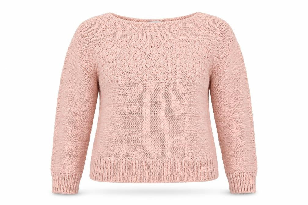 Warehouse Womens Pink Round Neck Acrylic Pullover Jumper Size 12