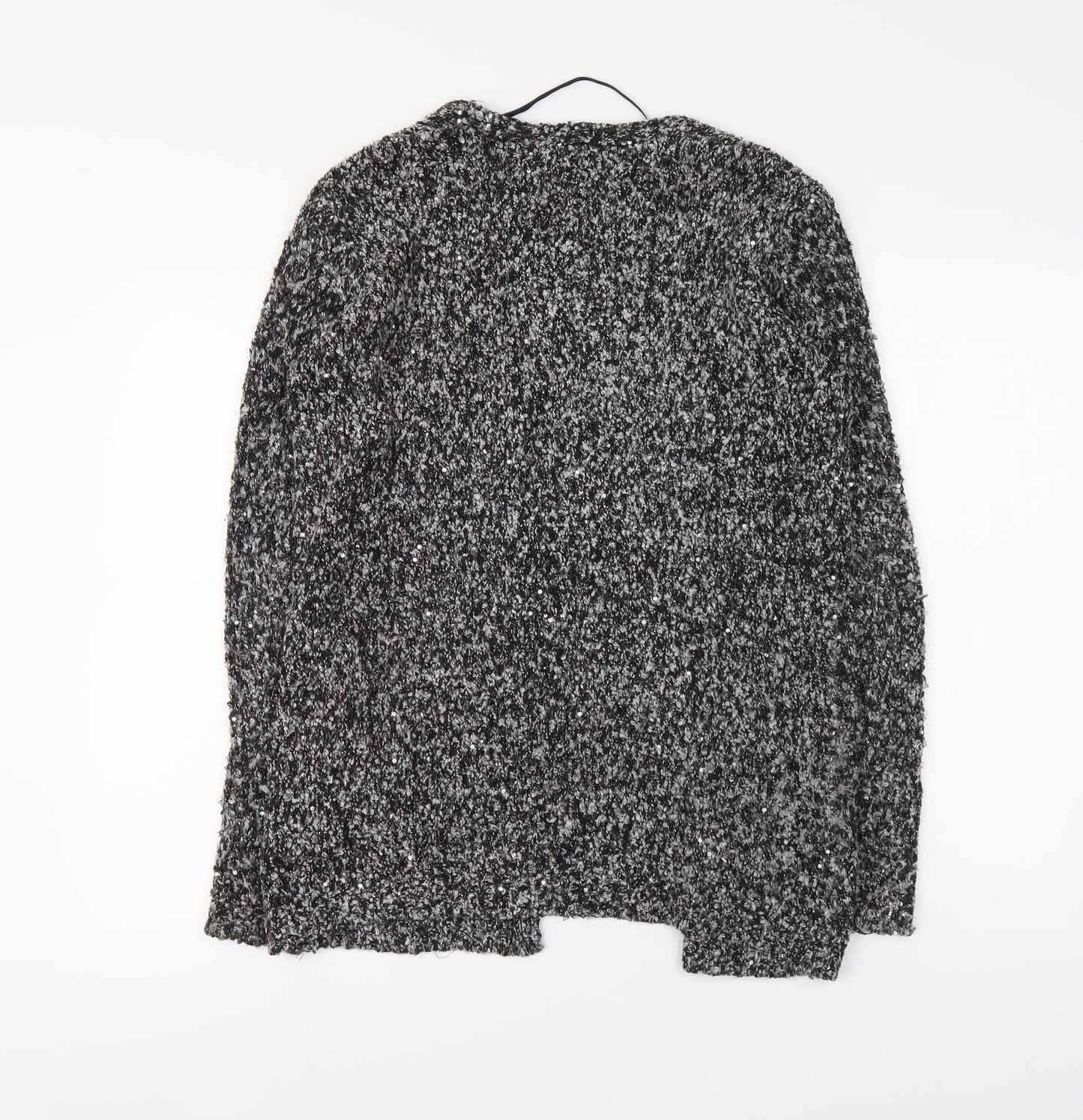Atmosphere Womens Grey V-Neck Polyester Cardigan Jumper Size 6