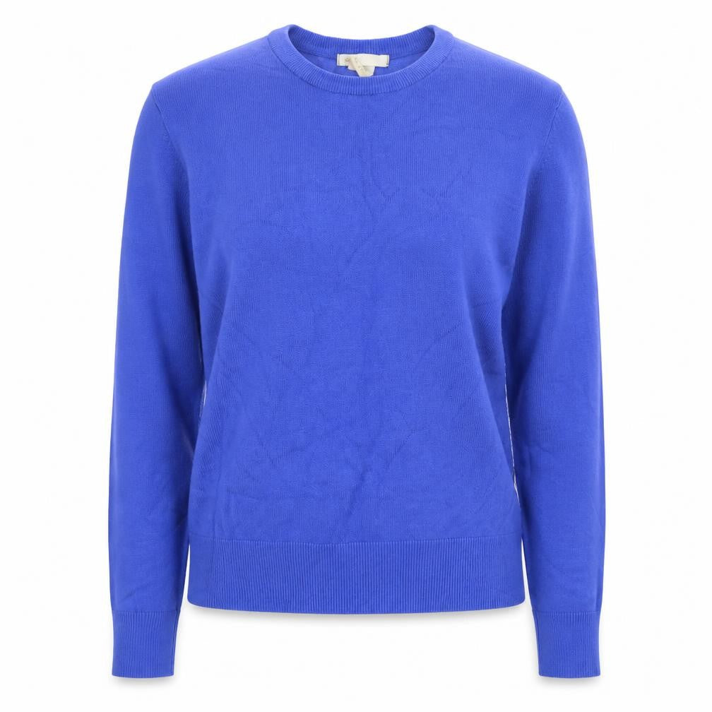 H&M Womens Blue Round Neck Viscose Pullover Jumper Size S
