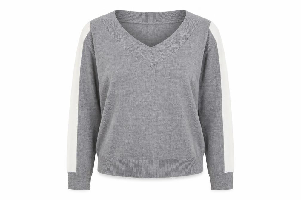 Unique 21 Womens Grey Acrylic Pullover Sweatshirt Size 10 Pullover