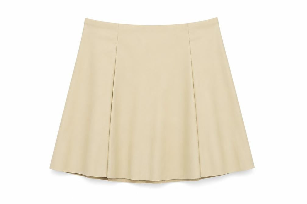 Primark Womens Brown Polyester Skater Skirt Size 28 in Zip