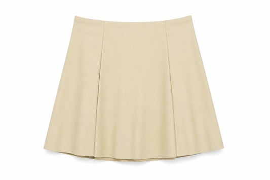 Primark Womens Brown Polyester Skater Skirt Size 28 in Zip