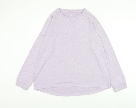 Primark Womens Purple Round Neck Polyester Pullover Jumper Size 12