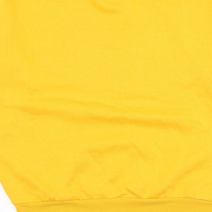 Preloved Primark Womens Yellow Cotton Pullover Sweatshirt Size 4 Pullover - Winnie The Pooh - Label
