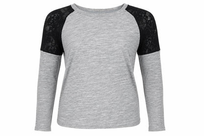Zara Womens Grey Polyester Basic T-Shirt Size S Round Neck