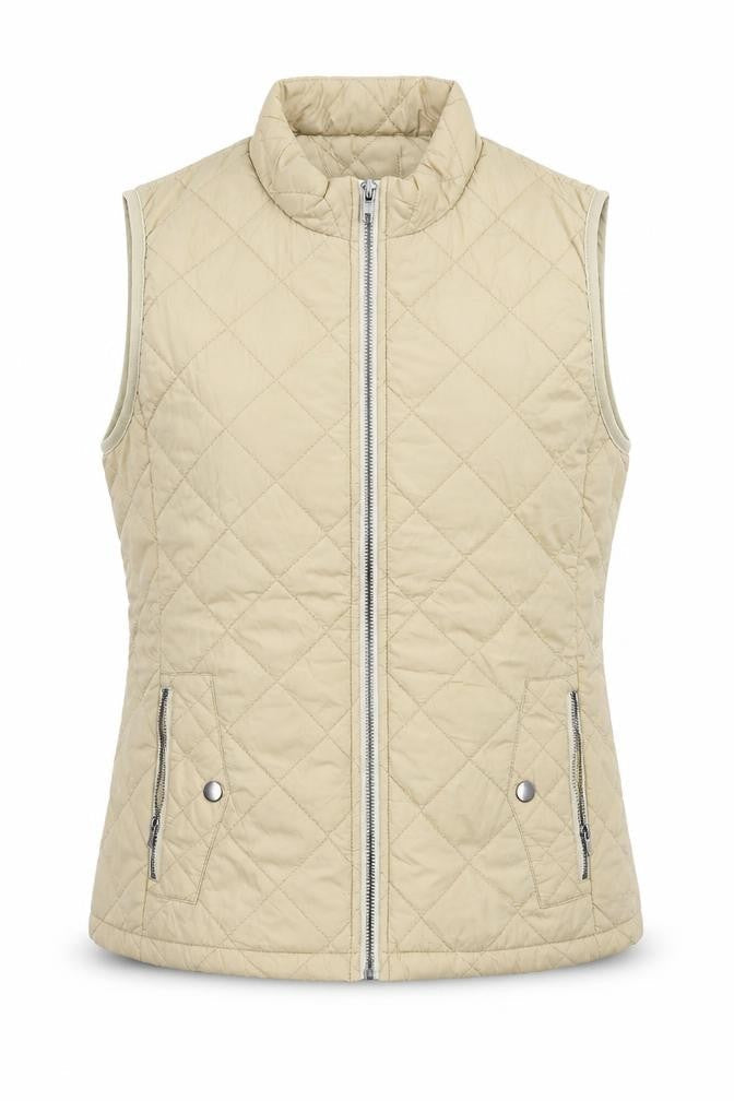 Fuinloth Womens Beige Puffer Jacket Coat Size S Zip
