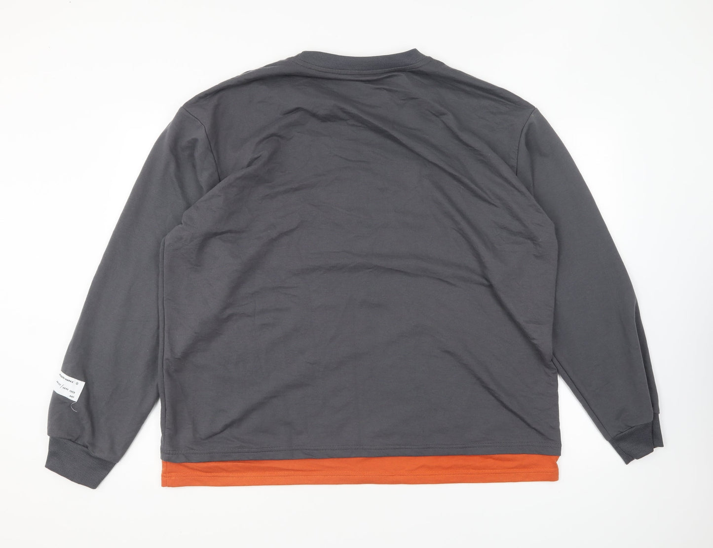 SheIn Womens Grey Cotton Pullover Sweatshirt Size XL Pullover