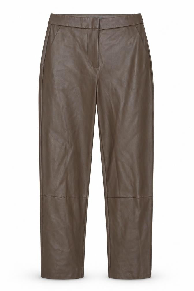 Primark Womens Brown Polyester Trousers Size 8 L25 in Regular Button