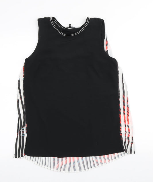 NEXT Womens Multicoloured Polyester Basic Tank Size 6 Scoop Neck