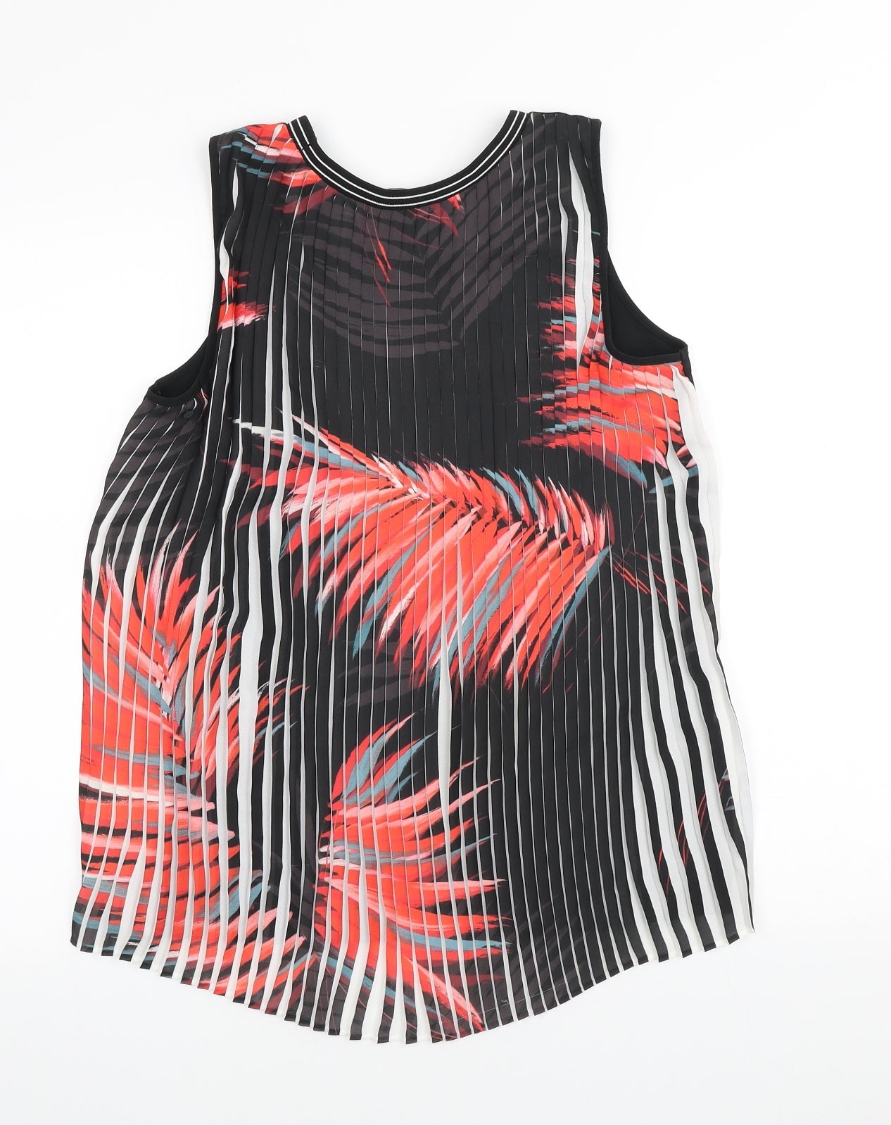 NEXT Womens Multicoloured Polyester Basic Tank Size 6 Scoop Neck