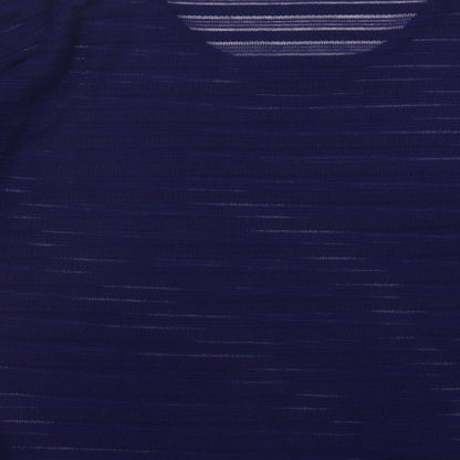 Dunnes Womens Blue Round Neck Polyester Pullover Jumper Size M