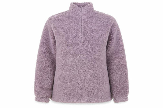 ASOS Womens Purple Polyester Pullover Sweatshirt Size XS Zip