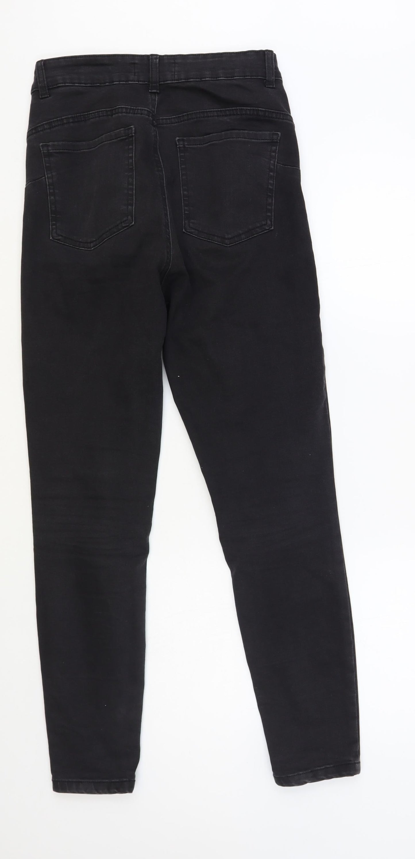 Denim Co. Womens Black Cotton Skinny Jeans Size 10 L30 in Regular Button