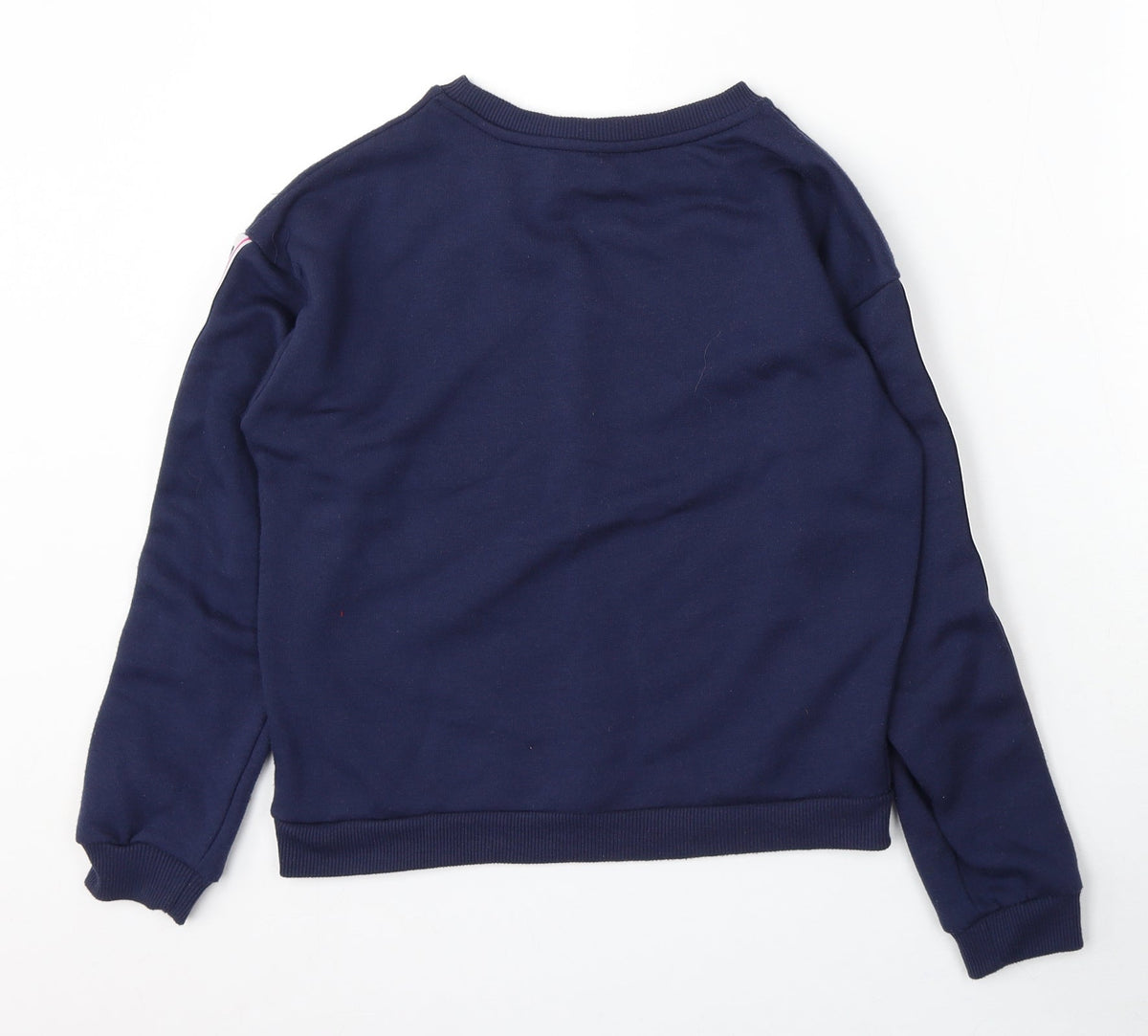 Dunnes Girls Blue Cotton Pullover Sweatshirt Size 12 Years - Girl Squad