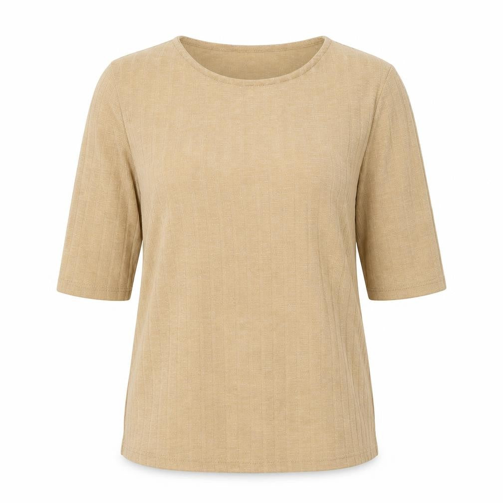 New Look Womens Beige Round Neck Polyester Pullover Jumper Size 8