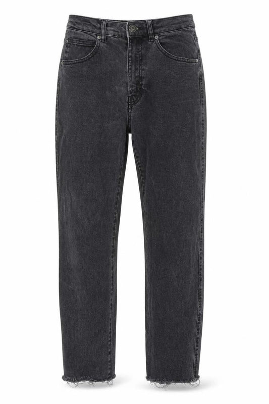 Pull&Bear Womens Grey Cotton Straight Jeans Size 8 L26 in Regular Button