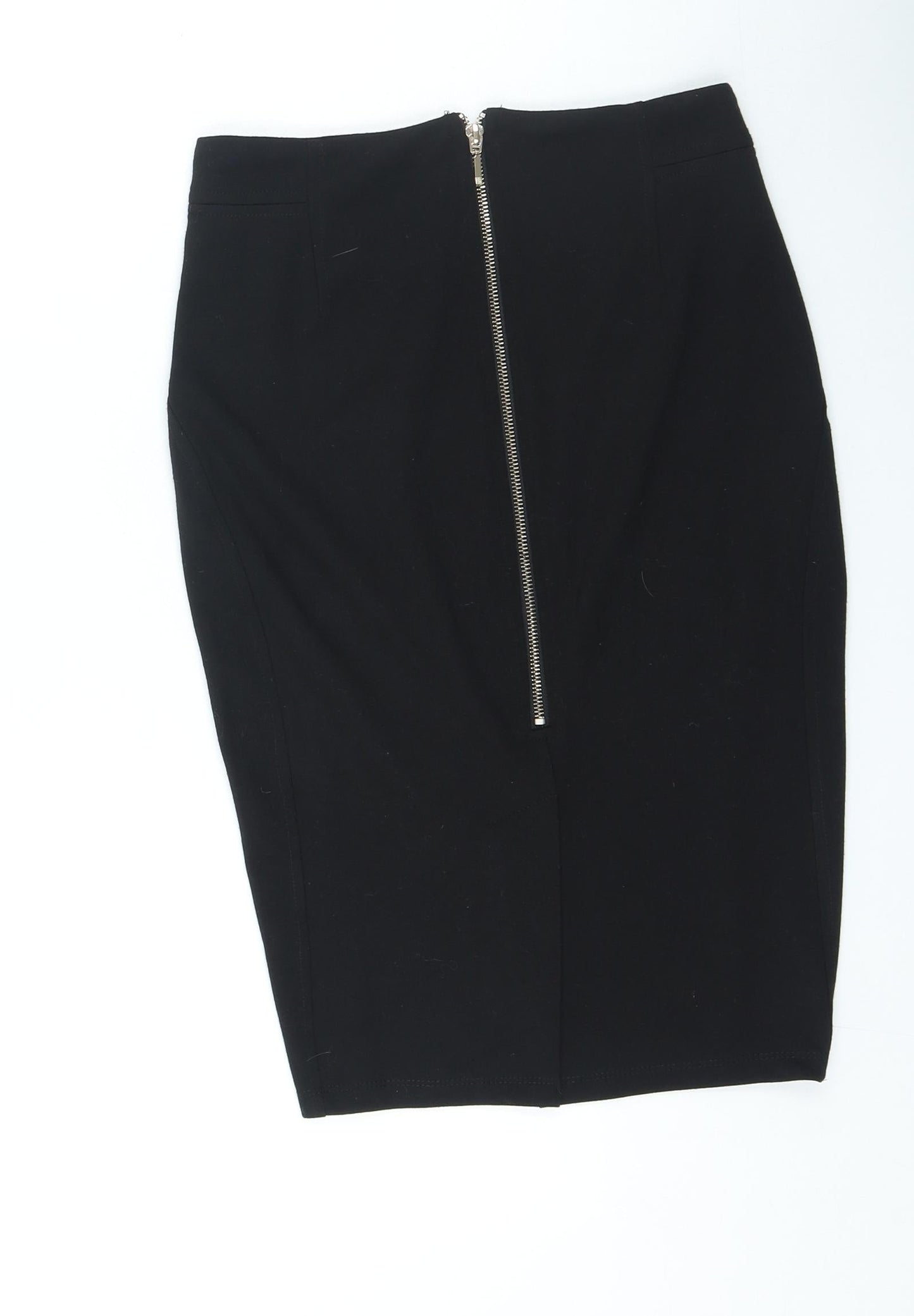 Rant & Rave Womens Black Polyester Straight & Pencil Skirt Size 28 in Zip