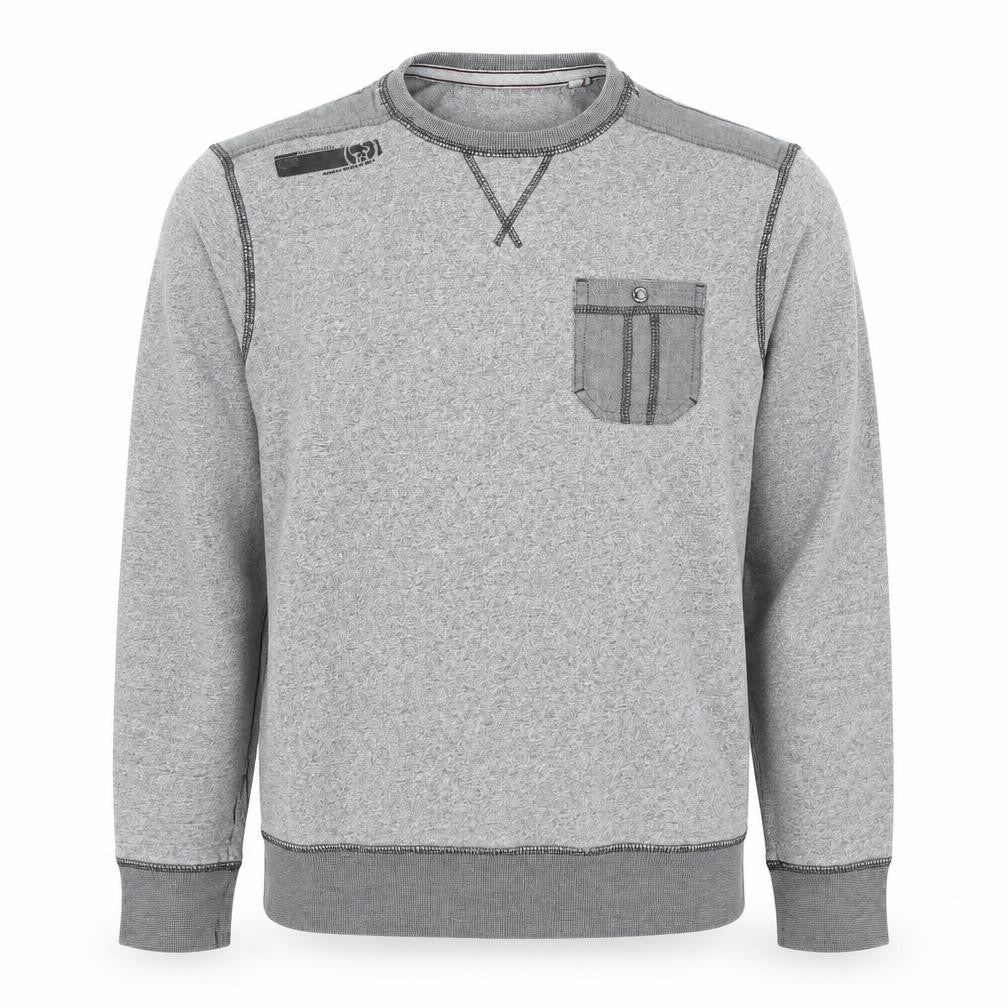 CWS Mens Grey Cotton Pullover Sweatshirt Size S