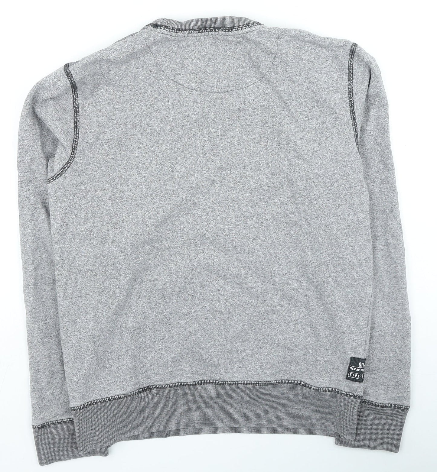 CWS Mens Grey Cotton Pullover Sweatshirt Size S