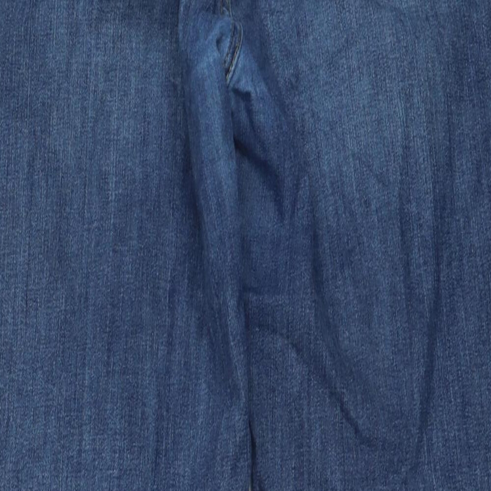 Waterless Womens Blue Cotton Straight Jeans Size 30 in L26 in Regular Zip