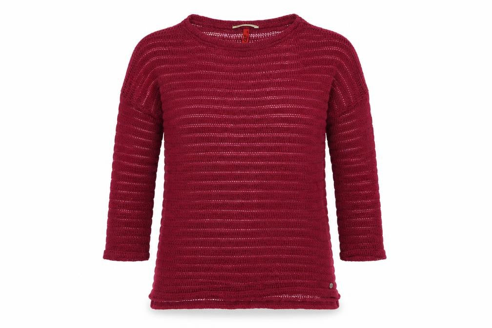 QS by s.Oliver Womens Purple Round Neck Polyester Pullover Jumper Size S