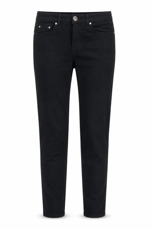 Dunnes Stores Womens Black Cotton Skinny Jeans Size 10 L29 in Regular Zip