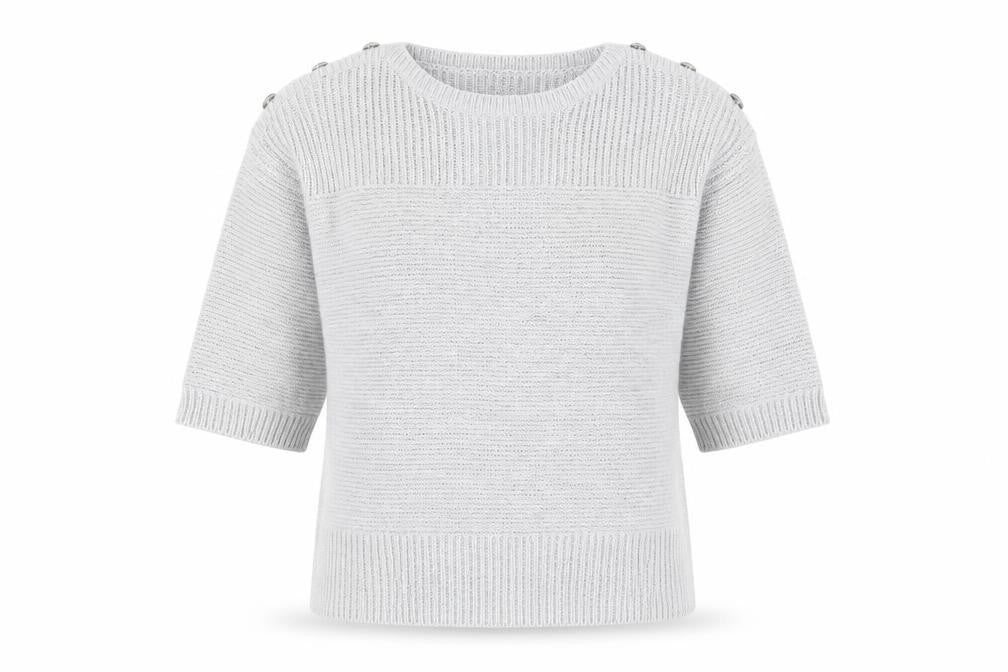 Wallis Womens Grey Round Neck Acrylic Pullover Jumper Size L