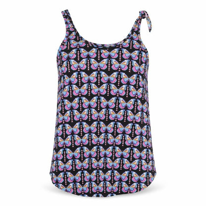 Atmosphere Womens Multicoloured Geometric Polyester Basic Tank Size 8 Round Neck