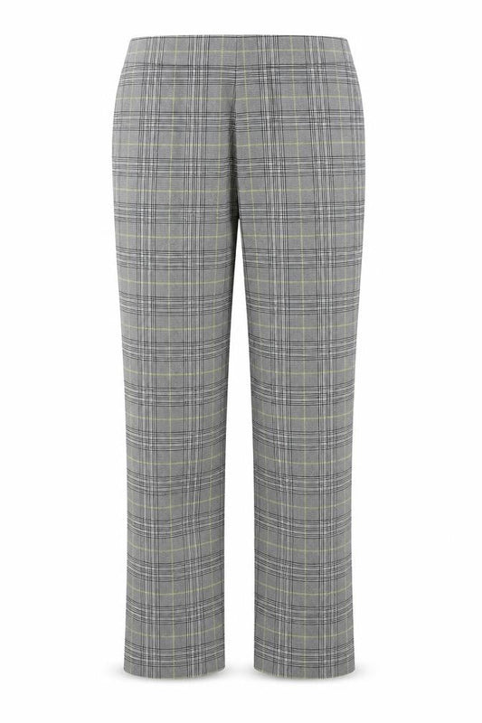 Gerard Womens Black Plaid Polyester Trousers Size 12 L27 in Regular Zip